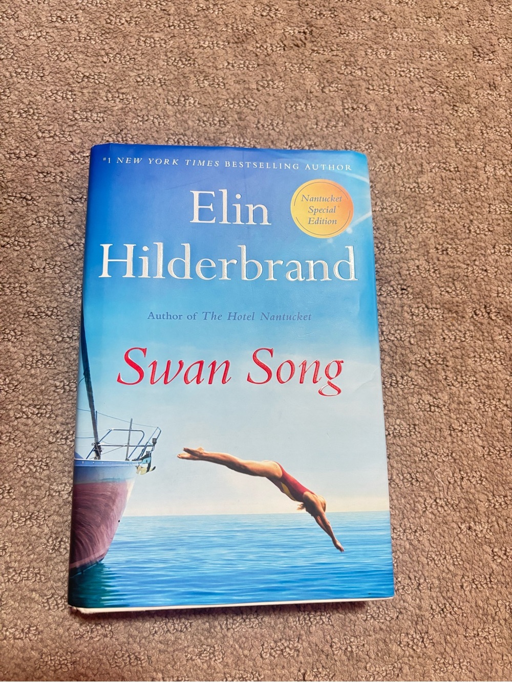 Elin Hilderbrand "Swan Song" Hardcover - Blue Cover SIGNED BY AUTHOR